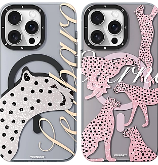 قاب یانگ کیت Youngkit Leopard+Glitter Magsafe Iphone
